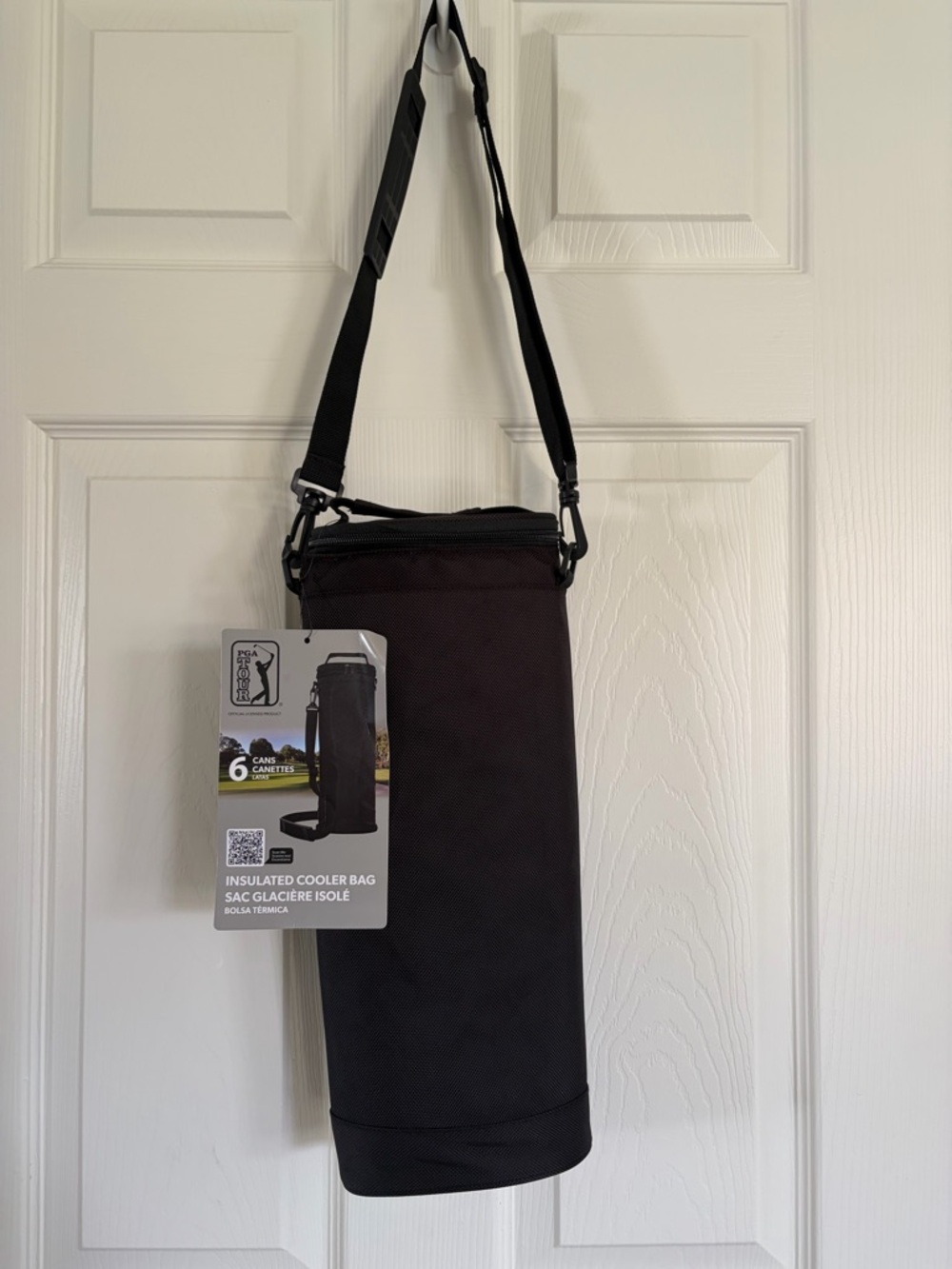 PGA Tour Black Insulated Can Cooler Sling